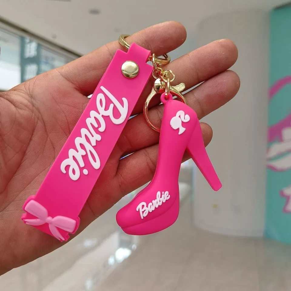 barbie head keychain