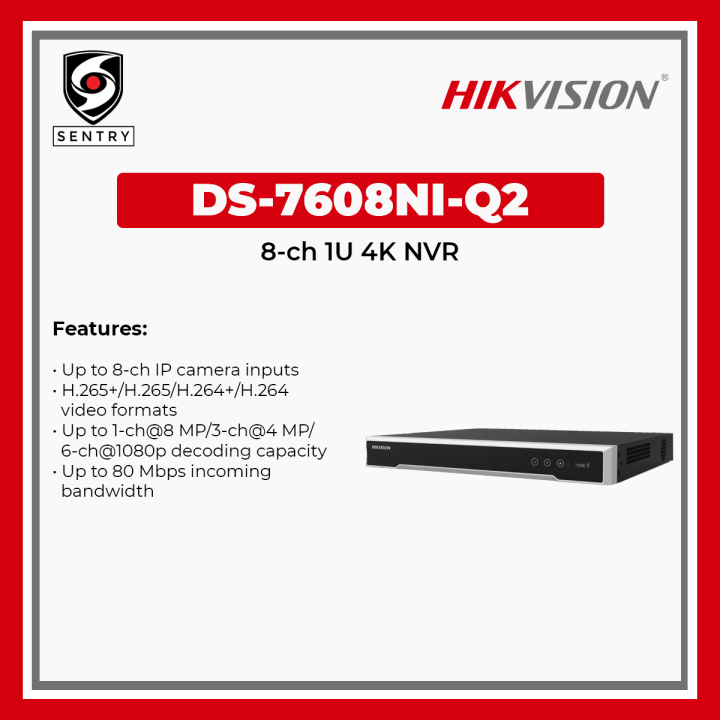 HIKVISION NVR DS-7608NI-Q2 Mini 8P 8CH | Lazada PH