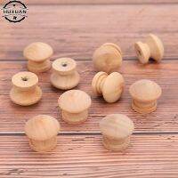 ♛❈ 10pcs Handles 2.4X2CM Natural Wooden Cabinet Drawer Wardrobe Knobs Pull Handle