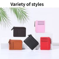 Large Wide Genuine Leather ID Card Holder Fashion Candy Color Thick Zipper Card Wallet Business Bank Credit Card bag Card Holders