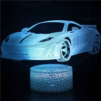 3D LED Lamp Motor Motorcycle Vehicle Night Lights Color Change Hologram Atmosphere Novelty Lava Lamp for Home Illusion Gift