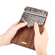 LINGTING K17P 17-key Portable Thumb Piano Kalimba Mbira Sanza Solid Wood