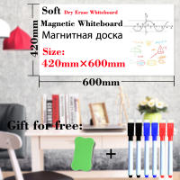 Magnetic WhiteBoard DIY Fridge Stickers Magnets Dry Wipe White Board Magnetic Marker Pen Eraser Home School Dry Erase Calendar