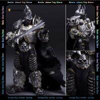 หุ่น Warcraft Alsace Death Knight ขนาด16ซม. ลิชคิงฟิกเกอร์ตัวละครในเกมบรรจุกล่องสีความทรงจำของหุ่นแอคชั่นในวัยเด็ก