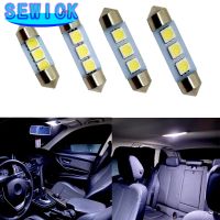 ♈◇ 50x White 12V Festoon C5W 31mm 36mm 39mm 41mm LED Light C10W Car Dome Bulb Auto License Plate Interior Lamp Reading Trunk Lights