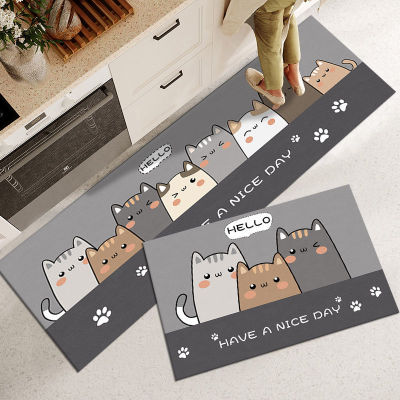 Animals Cute Cats Kitchen Carpet Anti-slip Floor Mats for Living Room Bedroom Area Rug Bathroom Entrance Doormat Rugs Mat 1PC