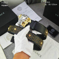 (ของขวัญที่สวยงามกล่อง) Versace ผู้ชายเข็มขัดกางเกงกางเกงยีนส์ผ้าเดนิมผู้ชายเกรดสูงลำลองเข็มขัดทำงาน2022เข็มขัดผู้ชายใหม่ Street ผู้ชายตามสมัยนิยมเข็มขัด