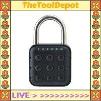 TheToolDepot ล็อครักษาความปลอดภัยกุญแจล็อคลายนิ้วมือแบบไร้กุญแจอุปกรณ์เสริมที่ขับเคลื่อนด้วยแบตเตอรี่กันน้ำสำหรับกระเป๋าเป้สะพายหลังตู้สำนักงานรถจักรยาน