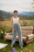 Biary - Dahlia High Waist Jeans กางเกงยีนส์เอวสูง ขากระบอก ด้านหลังปักโลโก Biary