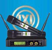 LXJ ไมค์ลอยคู่ /ไมโครโฟนไร้สาย UHF WIRELESS รุ่น LX8 พร้อมกระเป๋าพกพา