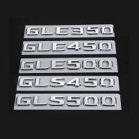 ABS 3D Chrome ตัวอักษรสำหรับรถ Trunk Emblem โลโก้ GLE 350 450 500 W166 W167 GLS 450 500 X166 X167ตัวอักษรอุปกรณ์เสริม