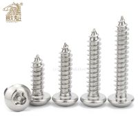 20X M2.9 M3.5 M3.9 M4.2 M4.8M6.3 304Stainless Steel Pin Six Lobe Torx Pan Round Head Anti Theft Security Self Tapping Wood Screw