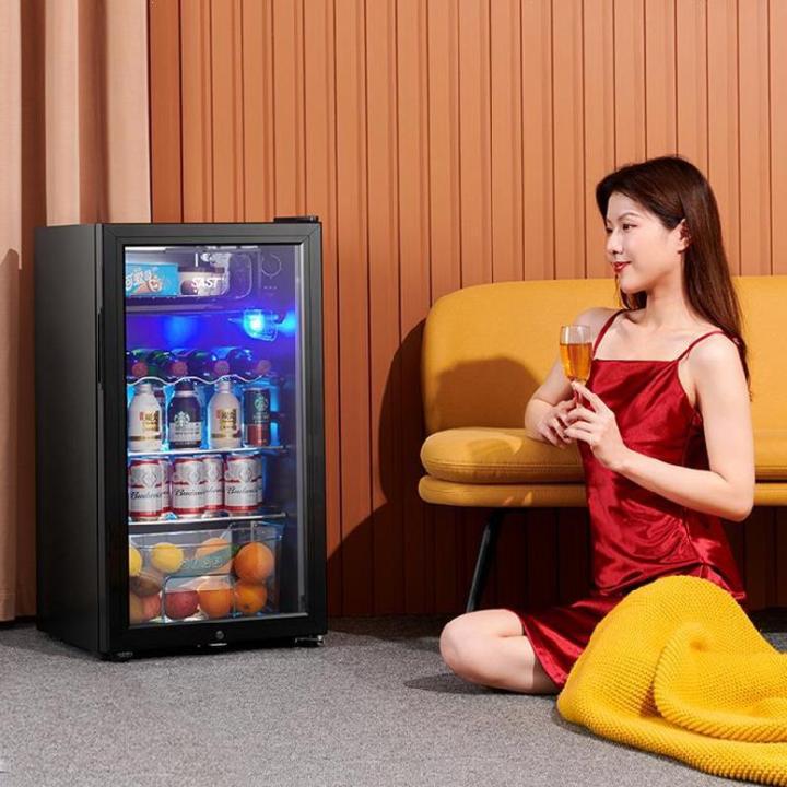 mini transparent refrigerator