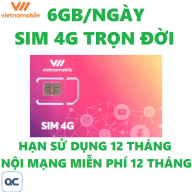 Sim 4G vietnamobile trọn đời 180GB gói khuyến mãi 12 tháng tặng que chọt thumbnail