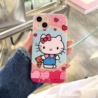 เคสโทรศัพท์มือถือการ์ตูน Hello Kitty สำหรับ iPhone 14 Pro Max 13 Pro Max 12 Pro Max ซิลิโคนนิ่มฝาหลังสำหรับ iPhone 11กรอบด้านหลัง