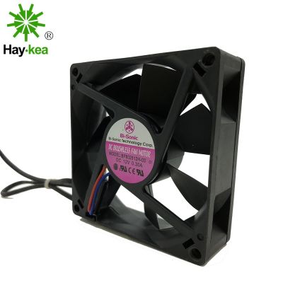 The original for Bi-Sonic BP802512H-03 80x80x25MM 80CM 8025 DC 12V 0.3A cabinet chassis cooling fan