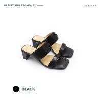 LA BELLA รุ่น LB SOFT STRAP SANDALS -BLACK