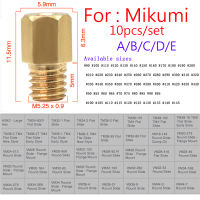 10Pcs คาร์บูเรเตอร์สำหรับรถแข่งหลักหัวฉีดหลัก Jet สำหรับ MIKUNI VM TM TMX คาร์บูเรเตอร์ (A/B/C/D/E)