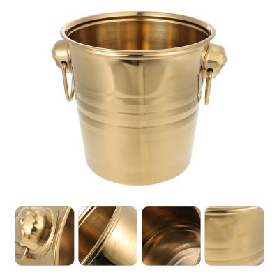 【CW】 Chiller Cooler Buckets Metal Beverage Tub Beer Bar Insulated Cocktail Large Drink