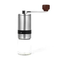 Hand-cranked Coffee Machine Stainless Steel Manual Coffee Bean Grinder Portable 6-speed Adjustable Coffee Bean Nuts Mill Kitchen