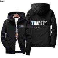 TRAPSTAR 2022ขายดีมีฮู้ดใหม่สำหรับผู้ชายแจ็คเก็ตมีซิปผู้ชาย7XL พิมพ์โลโก้เสื้อฮู้ดดี้กันหนาวแขนยาวลำลอง