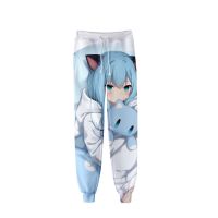 Pantalones de chándal con estampado 3D de Nekoha Shizuku para hombre y mujer, pantalón de chándal de Manga corta con estampado 3D, 2021