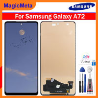 MagicMeta จอแสดงผล LCD TFT สำหรับ A72 Samsung Galaxy เครื่องอ่านพิกัดแอลซีดีหน้าจอสัมผัสประกอบสำหรับ Samsung Samsung Galaxy A72 SM-A725F SM-A725F/DS SM-A725M SM-A725M/DS Display LCD