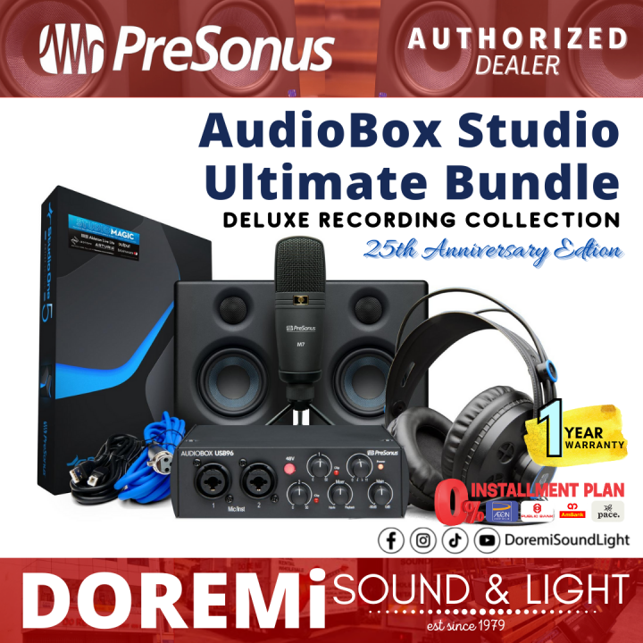 PreSonus AudioBox Studio Ultimate Bundle Hardware & Software Recording