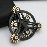 Fingertip gyro gear linkage nine tooth finger gyro pure copper metal alloy ferris wheel 34 gear magic cube linkage