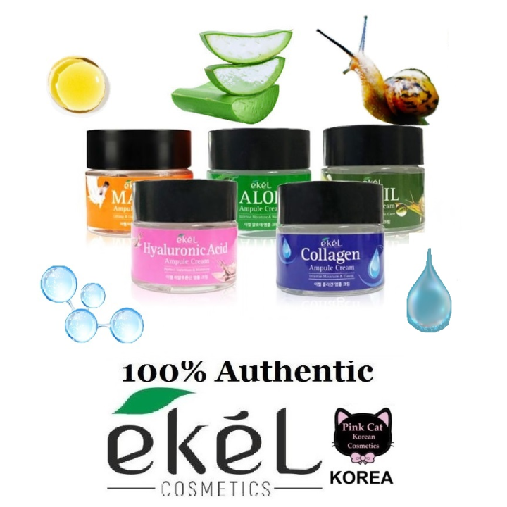 Korean Cosmetics EKEL Ampoule Cream 70ml Lazada PH
