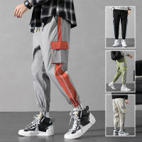 2021 New Mens Cotton Long Pants Fashion Street Multi Pocket Cargo Trousers Men Autumn Casual Sweatpants Drawstring Pants