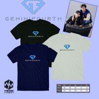 เสื้อโลโก้ GeminiFourth Fandon ฤดูร้อนสูงพิมพ์รอบคอแขนสั้นเสื้อยืดสวมใส่สบาย