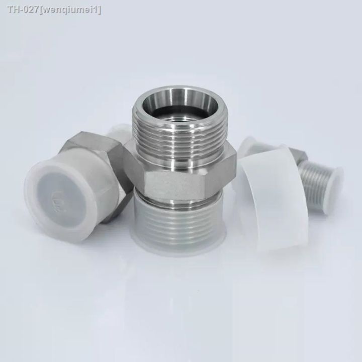 standard-connector-straight-through-male-thread-bsp-1-8-1-4-3-8-1-2-3-4-1-to-metric-thread-external-cone-british-pipe-fittings