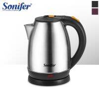 Sonifer 1.8L เครื่องใช้ในเครื่องครัวสแตนเลส Teko Listrik กาต้มน้ำอัจฉริยะกานํ้านกหวีดหม้อต้มชา SF2090ของขวัญ