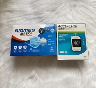 máy đo đường huyết Accu-chek Instant mmol L + tặng kèm 1 hộp khẩu trang y thumbnail