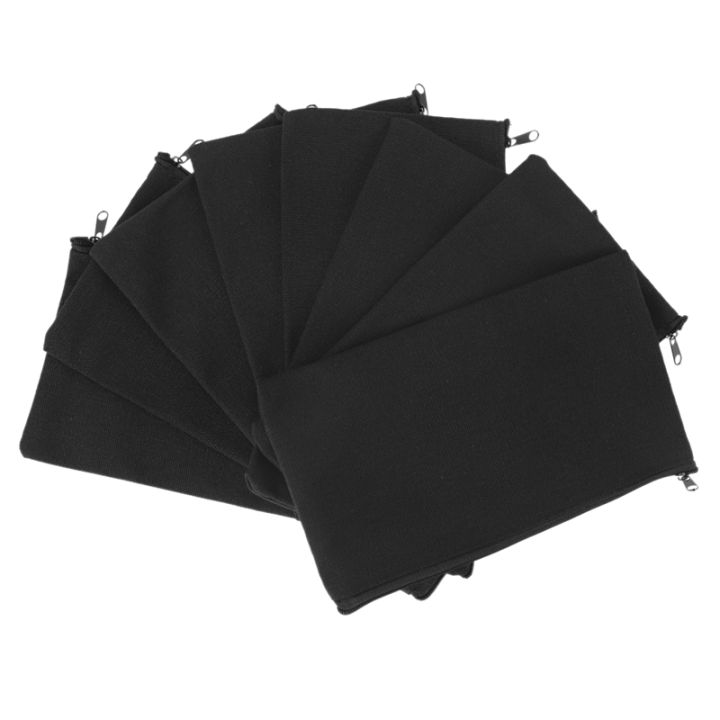 40-pcs-canvas-zipper-pouch-bags-canvas-makeup-bags-pencil-case-blank-diy-craft-bags-for-travel-diy-craft-school-black