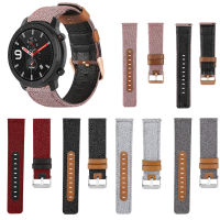 ผ้าใบแถบผ้าไนลอนสายหนังแท้สำหรับHuami Amazfit GTR 42มม.47มม.GTR 2