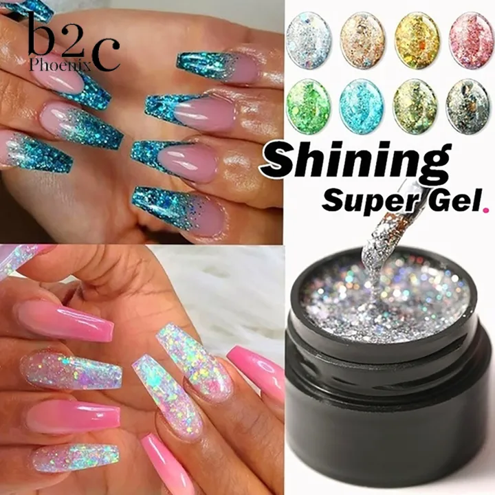 5ml Shiny Diamond Gel Nail Polish Bright For Glitter Painting Nail Art  Design Laser Primer Uv Gel Buy Nail Diamond Gel,Nail Polish,Nail Glitter Gel  Product On | 5ml Shiny Diamond Gel Nail