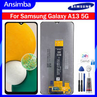 Ansimba หน้าจอ LCD 6.5นิ้วของแท้สำหรับ Samsung Galaxy A13 5G A136B SM-A136สัมผัสหน้าจอ LCD หน้าจอดิจิตอลสำหรับ Samsung A13 5G A136U1 A136U LCD