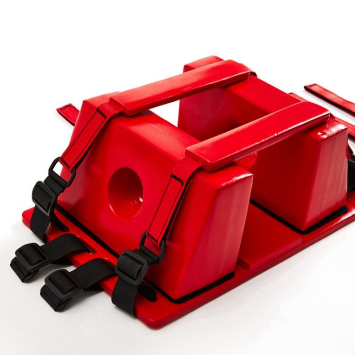 red-emergency-rescue-head-fixator-water-rescue-stretcher-plate-head-immobilizer-swimming-pool-aid-equipment