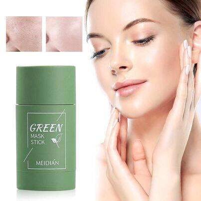 Green Tea Mask stick remove blackheads delicate pore mask balance oil ...