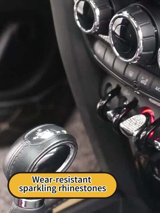 Engine Ignition Start Stop Button Cover Artificial Diamond Crystal Decal Sticker For Mini Cooper