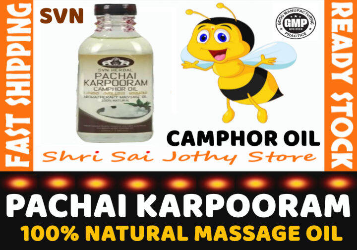 SVN Pachai Karpuram Karpooram Camphor Oil svn herbal Massage