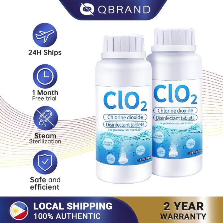 Qbrand Healthy Chlorine Dioxide Tablet Clo2 Antibacterial Disinfection