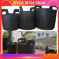 KYLE Wild Shop 1/2/3 Gallon 3Gal Grow Bags Black Pots Garden Fabric Plant Vegetable Flower Planter DIY Growing Bag Gardenig Tools