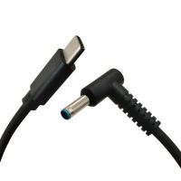 Type C to 4.5x3.0mm Plug Converter 65W USB C PD Fast Charging Cable L Shape 90 Degree for HP Laptop Charger DC 4.5x3.0mm 1.5m