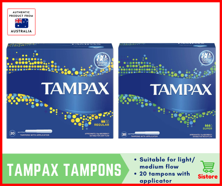 Tampax Tampon with Applicator (20 tampons per box) Lazada PH