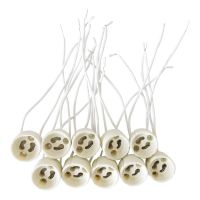 【CW】◘✻∏  GU10 Lamp Base Holder Socket Wire Bulb Chandelier Halogen Leds Accessory 10pcs/Lot