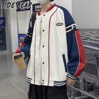 TIDE BEAR เสื้อผ้านักบินเครื่องแต่งกายนักซิ่งเสื้อคลุมลำลองของผู้ชายเสื้อหล่อ