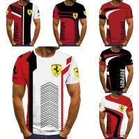 NEW 2022 Summer New Ferrari Short Sleeve T-shirt Mens And Womens T-shirt 3d Printed Casual Car Fashion Sports Cool Top